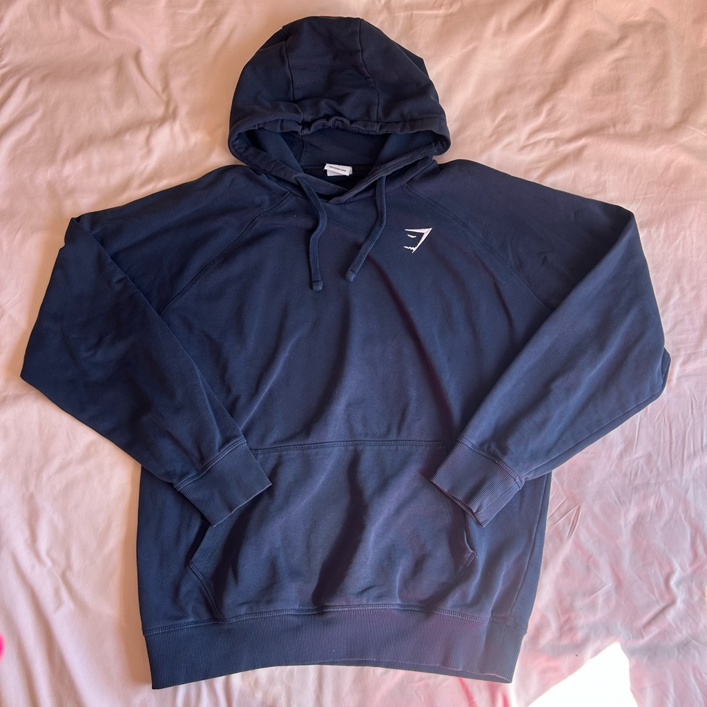 Gymshark Navy Pullover Hoodie Size Large